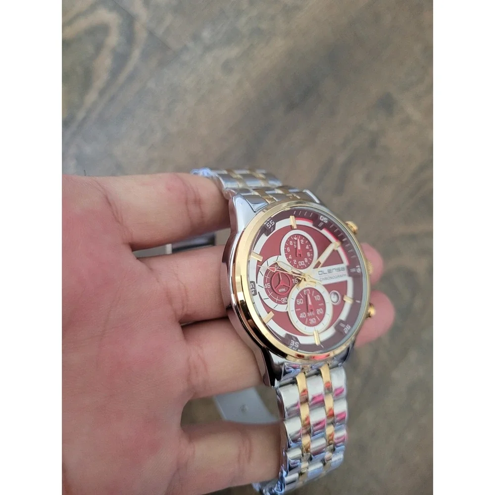 OLENSE New Stylish Chronograph Watch‎ in Stainless Steel For Men